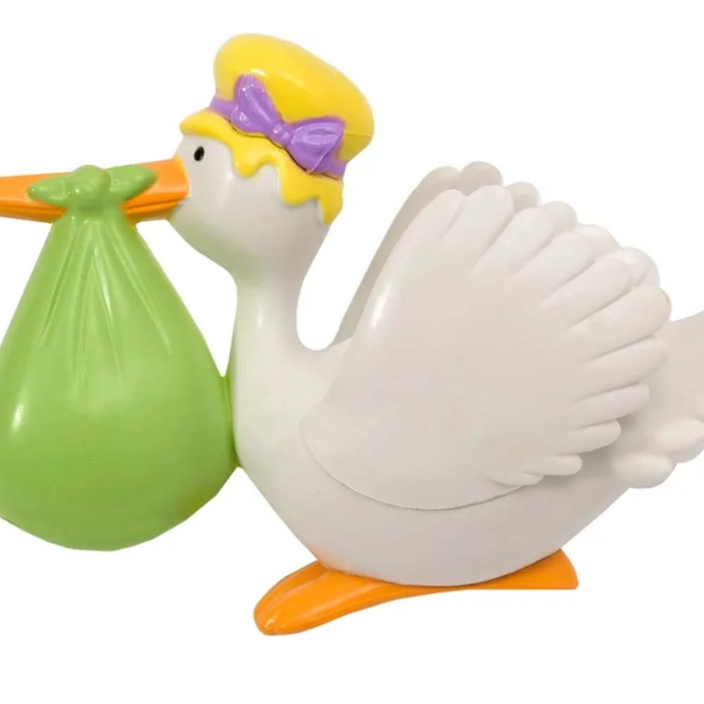 Brand New Reusable Decorative Stork Cake Topper